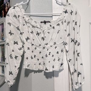 White Butterfly shirt